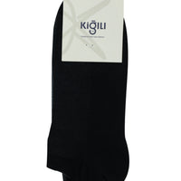 Black 2-Pack Plain Cotton Sports Socks Set