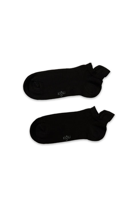 Black 2-Pack Cotton Sports Socks Set