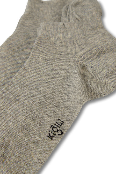 Light Grey Melange 2-Pack Cotton Sports Socks Set