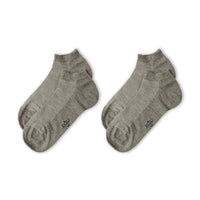 Light Grey Melange 2-Pack Cotton Sports Socks Set