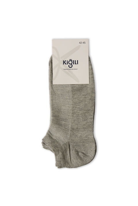 Light Grey Melange 2-Pack Cotton Sports Socks Set