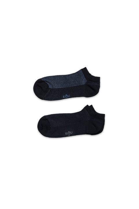 Navy Blue 2-Pack Cotton Sports Socks Set