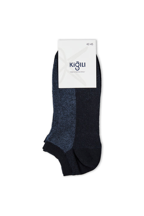 Navy Blue 2-Pack Cotton Sports Socks Set