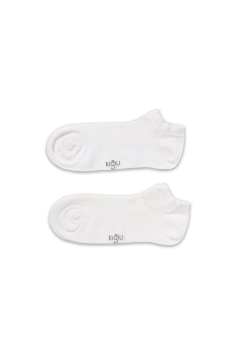 White 2-Pack Cotton Sports Socks Set