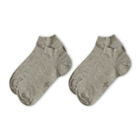 Medium Grey Melange 2-Pack Ankle Socks