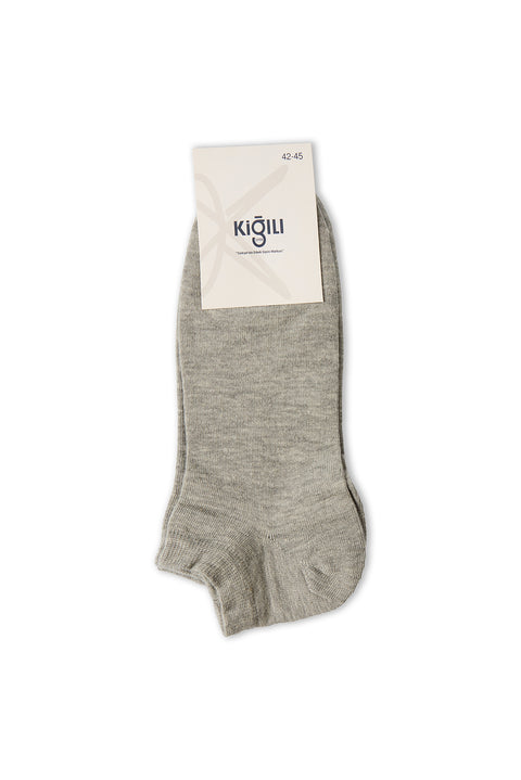 Medium Grey Melange 2-Pack Ankle Socks