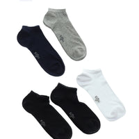 Colorful 5-Pack Cotton Lycra Stretch Seamless Sports Socks Set