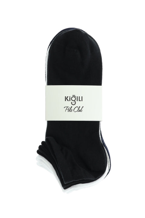 Colorful 5-Pack Cotton Lycra Stretch Seamless Sports Socks Set