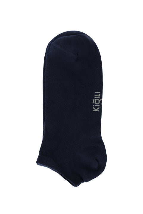 Dark Navy 5-Pack Plain Cotton Sport Socks Set