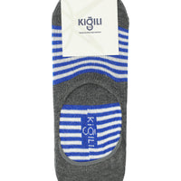 Medium Gray 2-Pack Patterned Loafer Cotton Sock Set