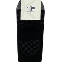 Black 2-Pack Cotton Patterned Loafer Sock Set