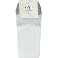 White 2-Pack Cotton Patterned Loafer Sock Set