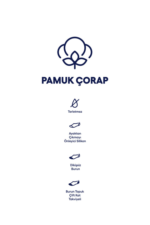 White 2-Pack Cotton Patterned Loafer Sock Set