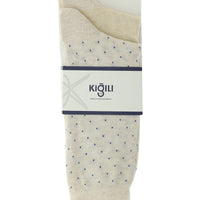 Medium Beige 2-Pack Patterned Cotton Socks Set