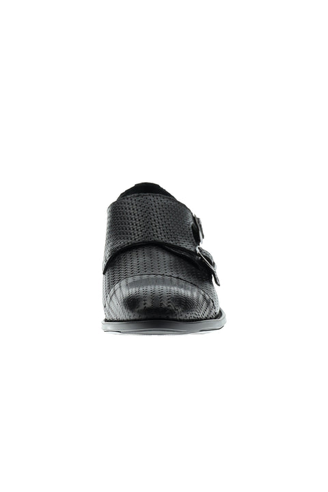 Black Classic Buckle Leather Shoes