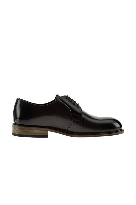 Dark Brown Antique Leather Classic Shoes