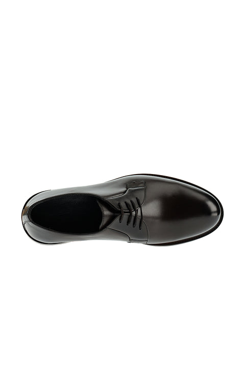 Dark Brown Antique Leather Classic Shoes