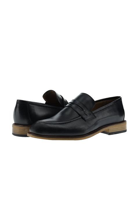 Navy Blue Classic Leather Shoes
