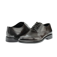 Dark Brown Patterned Classic Leather Shoes