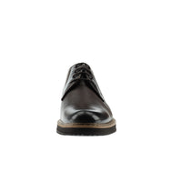 Medium Brown Lace-Up Casual Leather Shoes