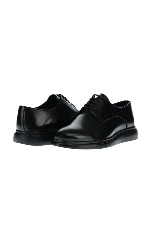 Black Casual Leather Shoes