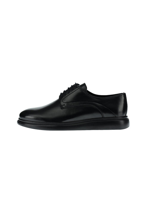 Black Casual Leather Shoes