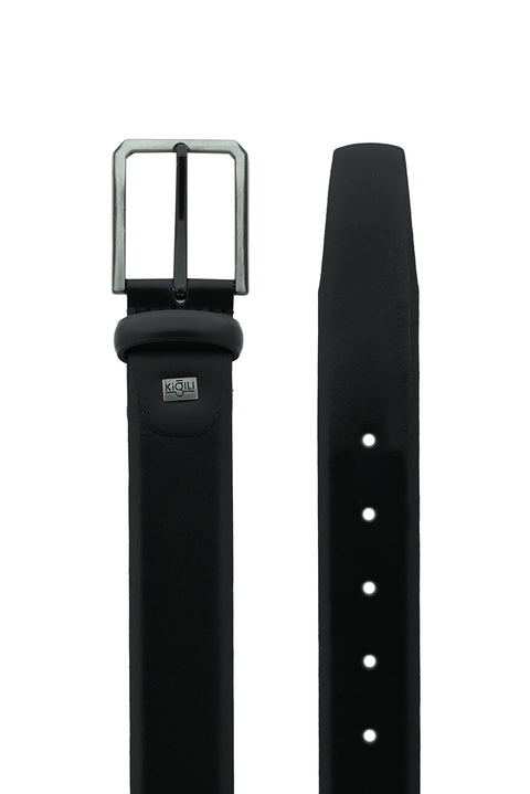 Black Plus Size Classic Leather Belt