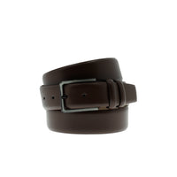 Dark Brown Plus Size Classic Leather Belt