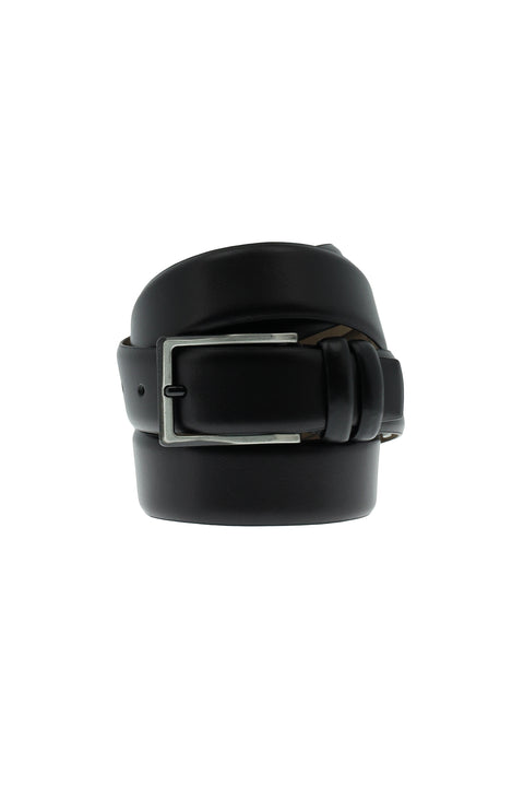 Black Classic Leather Belt