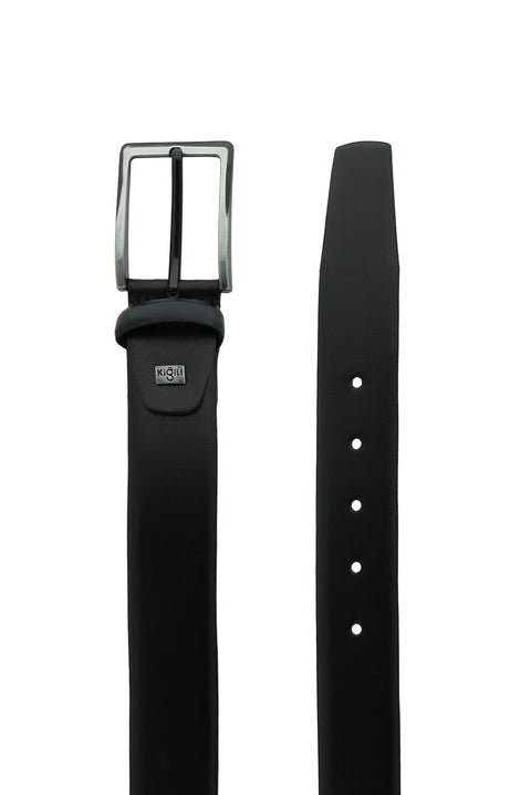 Black Classic Leather Belt