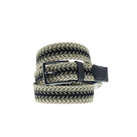 Medium Beige Knitted Pattern Sport Belt