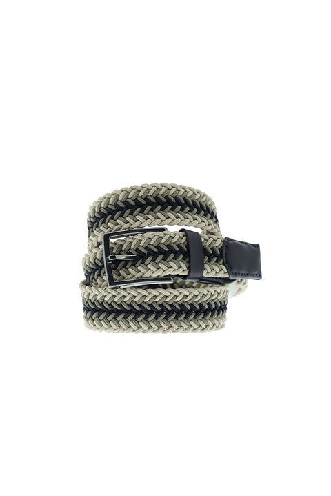 Medium Beige Knitted Pattern Sport Belt