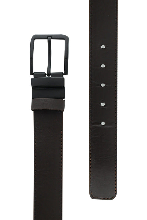 Dark Brown Double-Sided Sports Belt