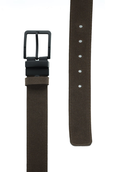 Dark Brown Double-Sided Sports Belt