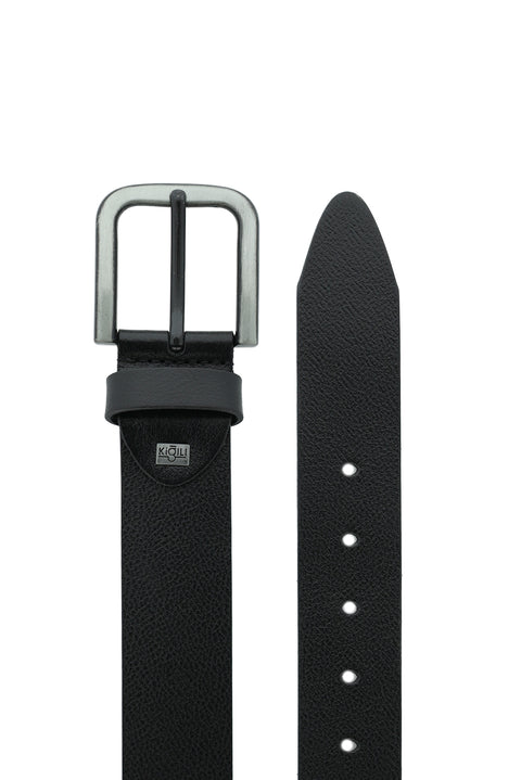 Black Plus Size Leather Belt
