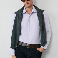 Dark Brown Sport Leather Belt