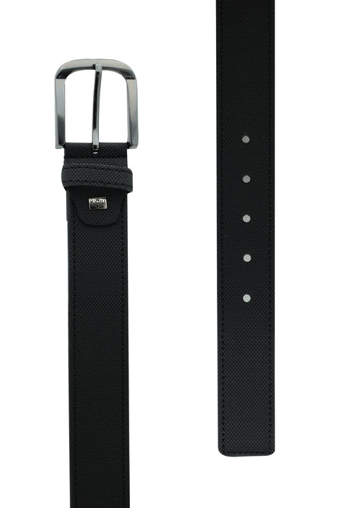 Black Sport Patterned Belt