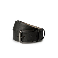 Black Sports Belt with Stitching Detail