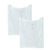 White 2-Piece Cotton Athletic Tank Top Set