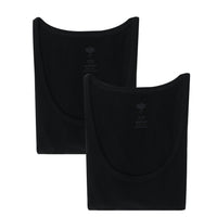 Black 2-Piece Cotton Athletic Tank Top Set