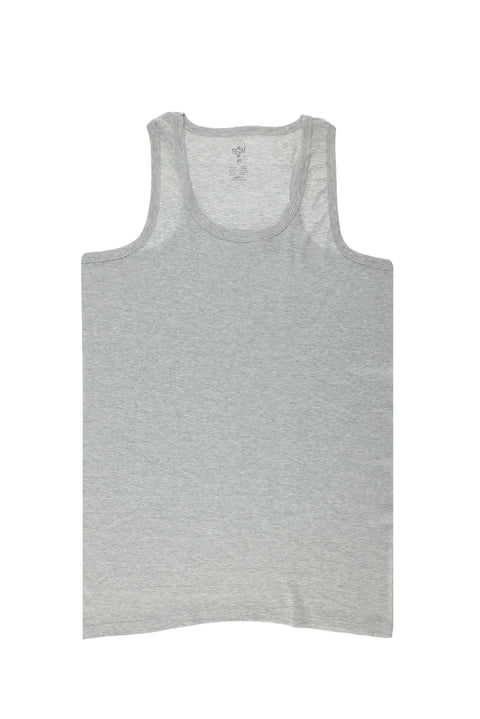 Medium Gray 2-Pack Cotton Athletic Tank Top