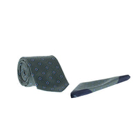 Medium Gray 2-Piece Patterned Tie & Pocket Square Set