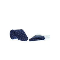Indigo 2-Piece Patterned Tie & Pocket Square Set