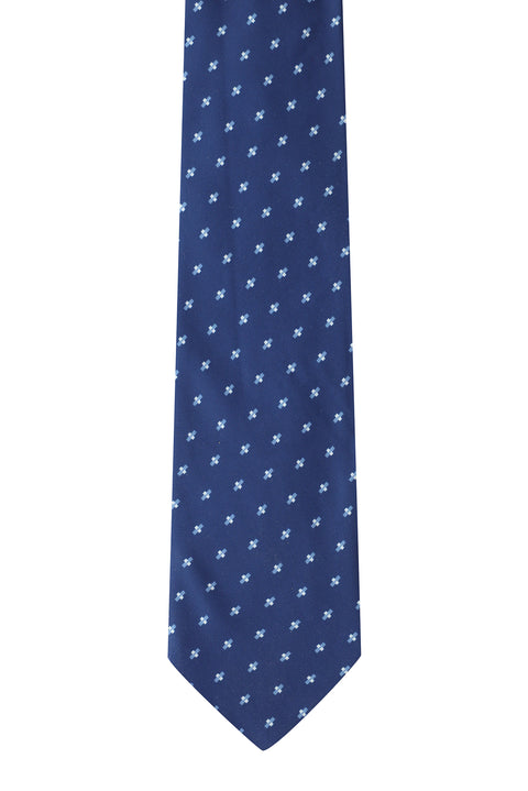 Indigo 2-Piece Patterned Tie & Pocket Square Set