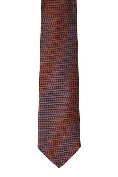 Tile Patterned 2-Piece Tie & Pocket Square Set