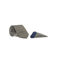 Medium Mink 2-Piece Patterned Tie & Pocket Square Set