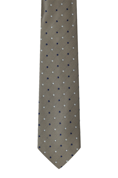Medium Mink 2-Piece Patterned Tie & Pocket Square Set