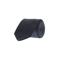 Medium Grey 2-Piece Plain Tie & Pocket Square Set
