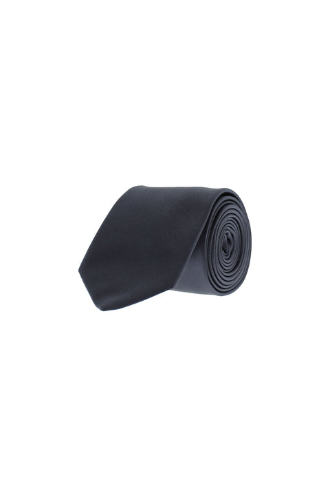 Medium Grey 2-Piece Plain Tie & Pocket Square Set