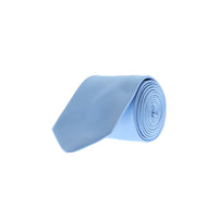 Blue 2-Piece Plain Tie & Pocket Square Set